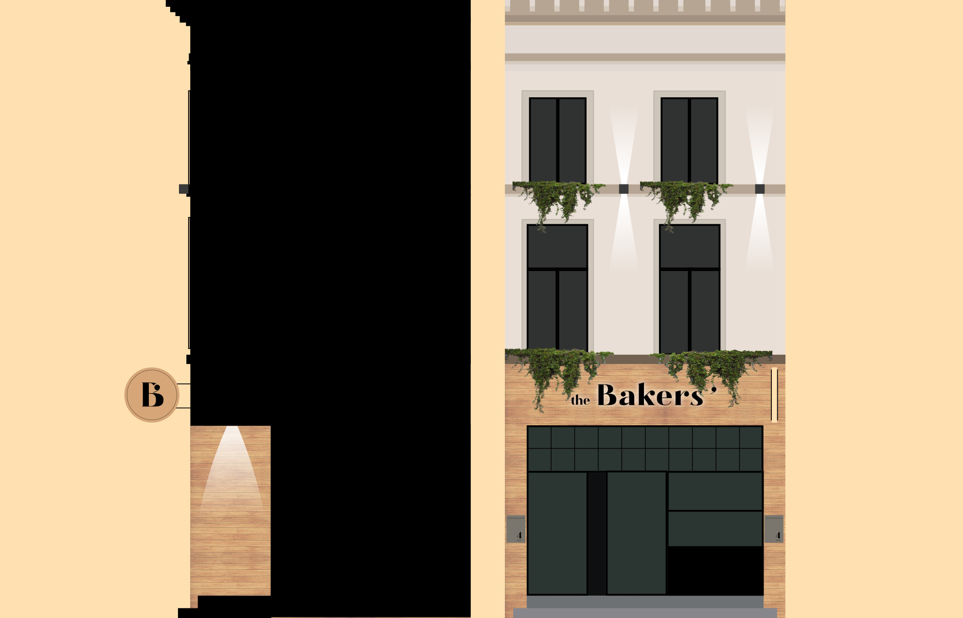 Identité visuelle de l’épicerie fine belge “The Bakers”.